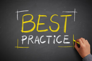Image of the words "Best Practice" written on a chalkboard